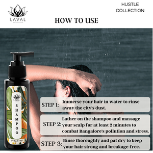 
                  
                    how to use laval hustle collection shampoo.
                  
                