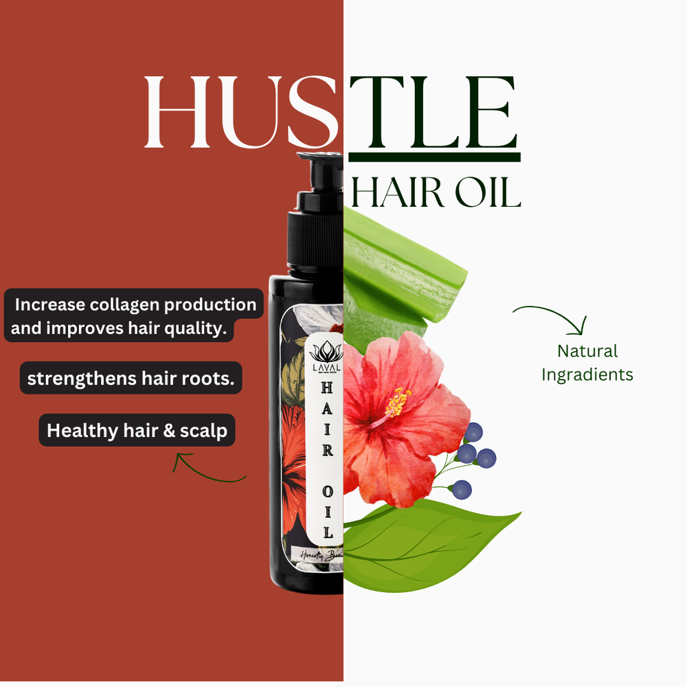 
                  
                    Hustle hair oil for hair growth | kalonji and vitamin A | nourishing & volumizing
                  
                